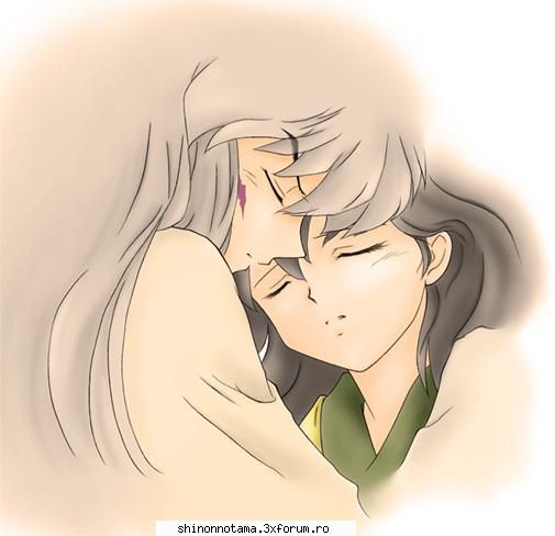 Inuyasha and Kagome - Un nou inceput - Imbratisarea si sarutul - Fan fiction